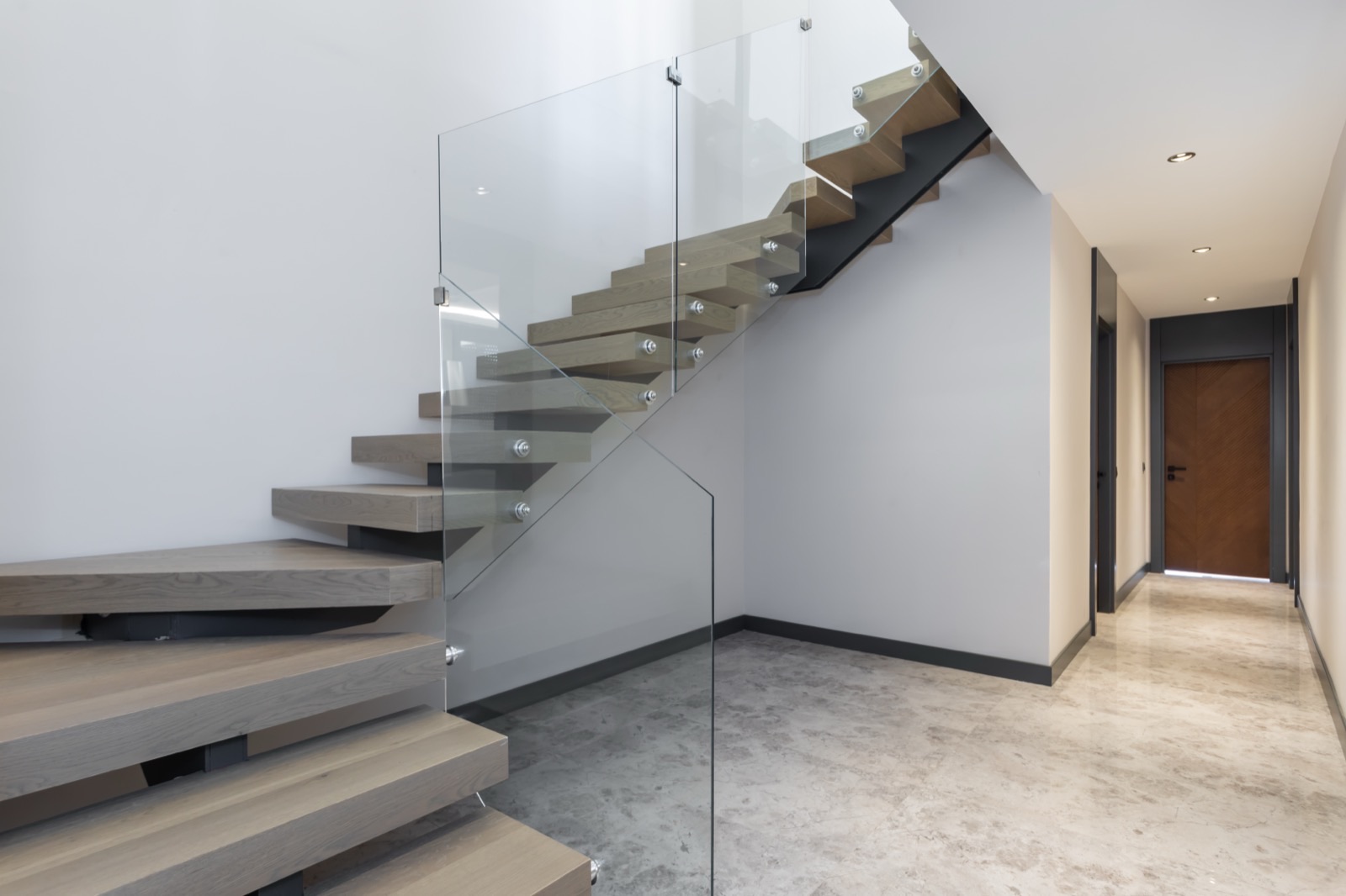 Glass staircase