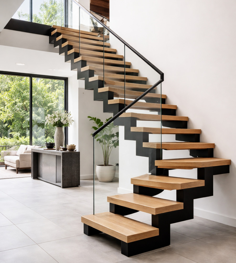 Metal Stringer Stairs