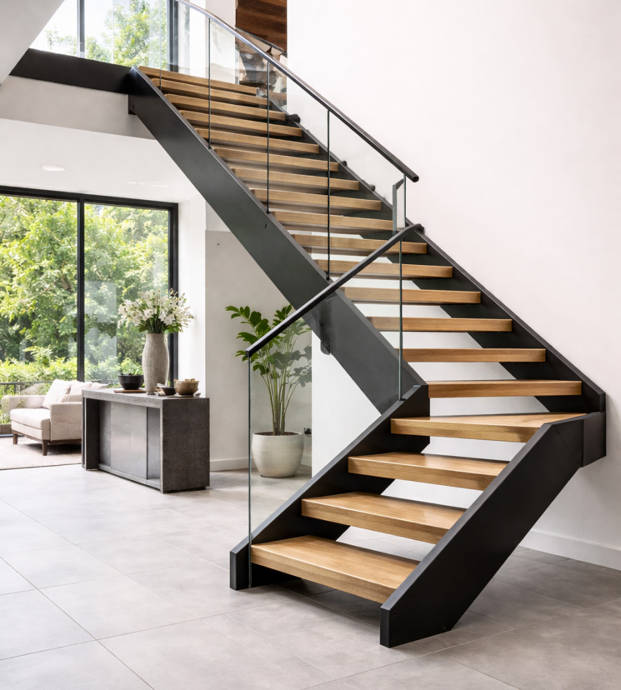 Metal Stringer Stairs
